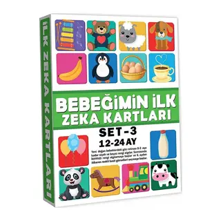 2212 EĞİTİCİ KARTLAR 12-24 AY ZEKA KARTLARI - 1 Adet