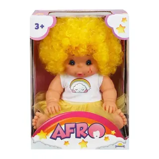 20040 Afro Kıvırcık lı Bebek 23 cm -Sunman - 1 Adet