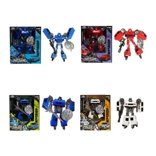 5039 SUN-YFN-ROBOT TRANSFORMER POLICE-G/FAST FLAME 2R 2A - 1 Adet