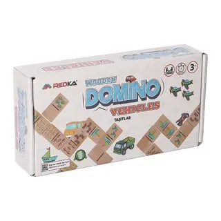 RD5649 Ahşap Domino Oyunu Araçlar -Redka - 1 Adet