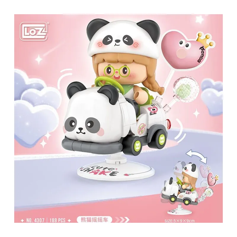 LZ-4307 LOZ PANDA SALLANAN SÜRÜŞ 188 PARÇA BLK OYUNCAK - 1 Adet