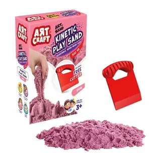 03688 AKSESUARLI PEMBE KİNETİK OYUN KUMU 500 GR - 1 Adet