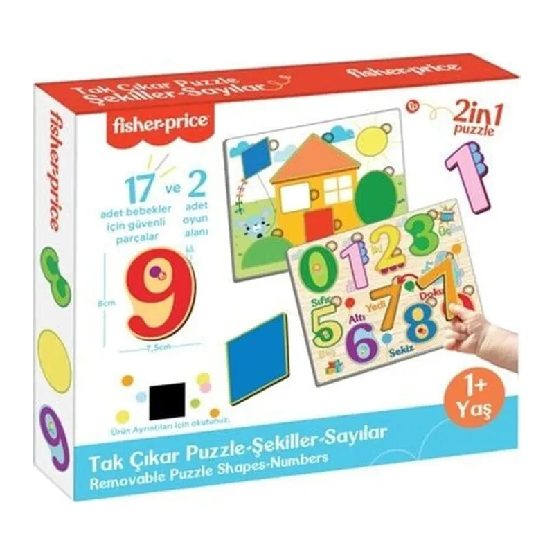 FP2762 TAK ÇIKAR PUZZLE ŞEKİLLER SAYILAR - 1 Adet