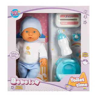 1030141 Sesli Bebelou Tuvalet Zamanı Bebek Seti 32 cm -Sunman - 1 Adet