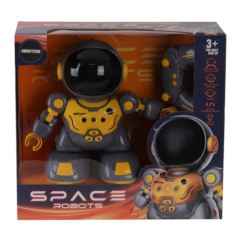 606-47 UZAKTAN KUMANDALI SEVİMLİ ASTRONOT ROBOT - 1 Adet