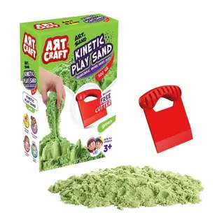03687 AKSESUARLI YEŞİL KİNETİK OYUN KUMU 500 GR - 1 Adet