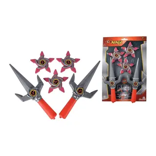 108042588 NEXT NİNJA KNİVES AND STARS RED - 1 Adet