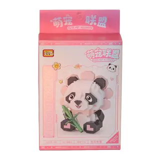 LZ-8803 OTURAN SEVİMLİ ÇİÇEK PANDA 350 PARÇA BLK OYUNCAK - 1 Adet
