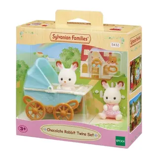5432 Sylvanian Families, Kulaklı İkiz Tşan Bebek, +3 yaş - 1 Adet