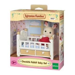 5017 Sylvanian Families, Kulaklı Tşan Bebek ve Yatağı, +3 yaş - 1 Adet