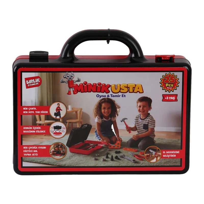 URT037-003 25 PCS ÇANTALI TAMİR SETİM MİNİK USTA - 1 Adet
