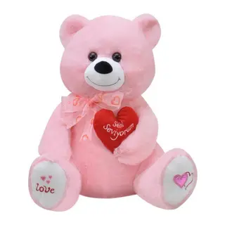 1030P Selay, Yumoş Ayı 50 cm Pembe