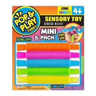 04807 -SUN-JRU-POP PLAY TUBES DUYUSAL STRES OYUNCAĞI MİNİ 5Lİ 2A KRTL - 1 Adet