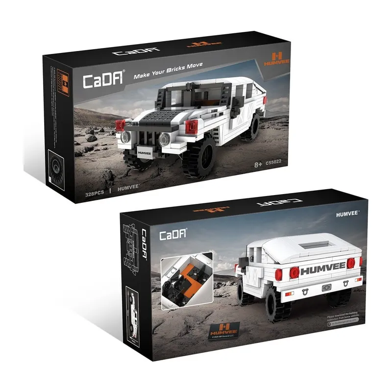C55022W CADA Humvee Jeep Blok Seti 328 Parça-Vagon life - 1 Adet