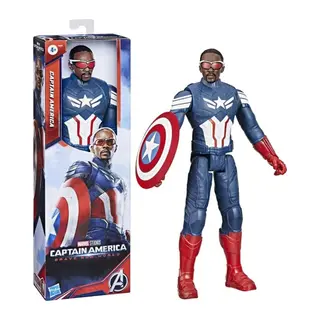 F9276 Marvel Titan Hero - Captain America Bre New World Aksiyon Figürü 30 cm - 1 Adet