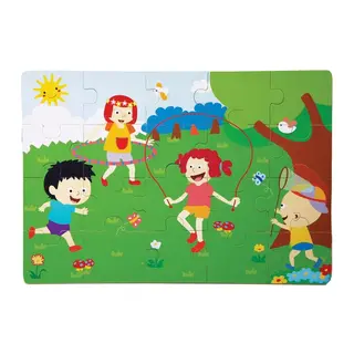 CS-1276 İLKBAHAR AHŞAP YER PUZZLE - 1 Adet
