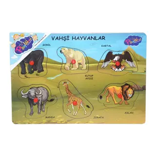 ONY-328 329 Onyıl, Ahşap Tutmalı Vahşi Hayvanlar - 1 Adet