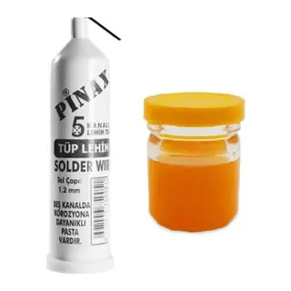 Pinax Tüp Lehim Teli 25 Gr 1.2mm + Lehim Pastası - 40gr