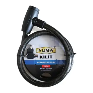 Yuma Ym-735 120 cm 20 mm Motorsiklet Kilidi