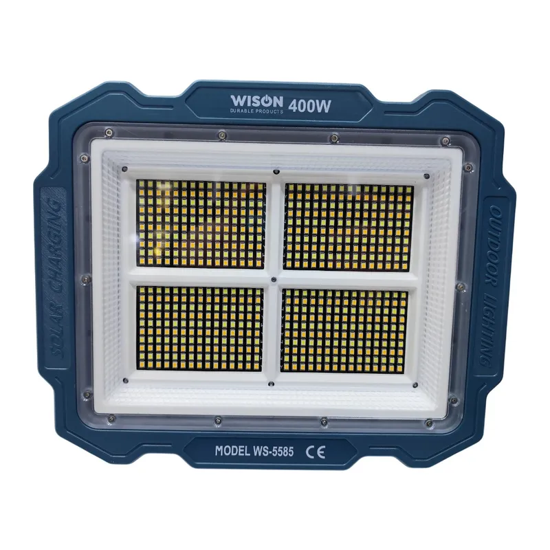 Wıson WS-5585 Çok Fonksiyonlu 3 Solar Panelli 400W Spot Aydınlatma