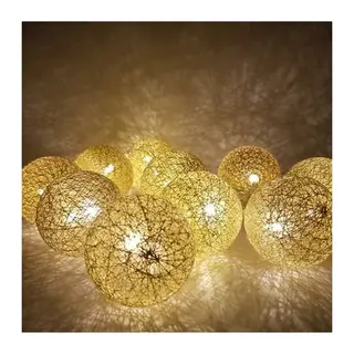 2 Metre 10’lu Top LED Işık - Pilli Gün Işığı Dekoratif Aydınlatma