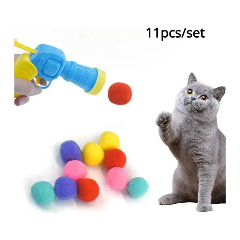 Peluş Top Atan İnteraktif Kedi Oyuncağı