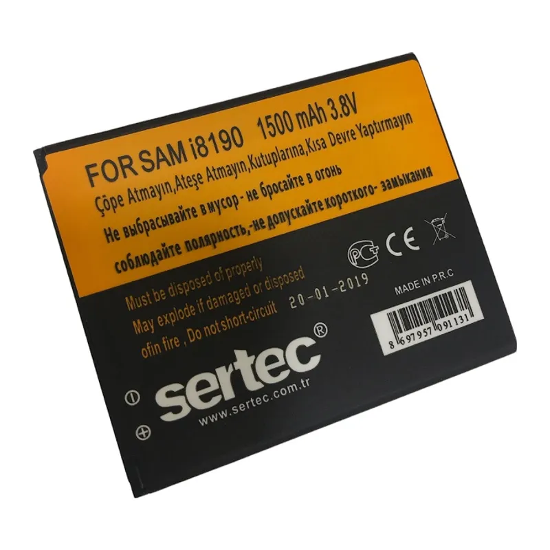 SERTEC - GALAXY S3 MINI i8190 Uyumlu Bat