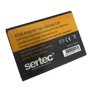 SERTEC - GALAXY NOTE 2 / N7100 Uyumlu Bat