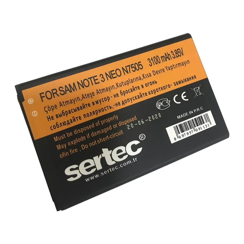 SERTEC - GALAXY NOTE 3 NEO / N7505 Uyumlu Bat