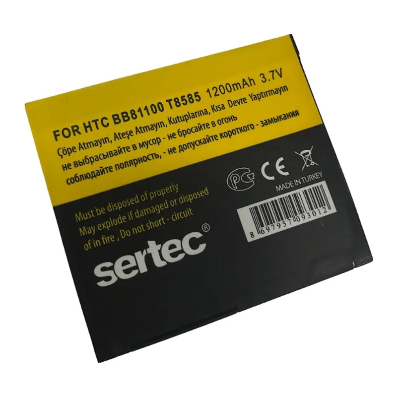 SERTEC - HTC T8585 Hd 2 Leo 100 / BB81100 Uyumlu Bat