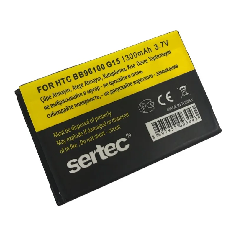 SERTEC - HTC G15 Salsa / BB96100 Uyumlu Bat
