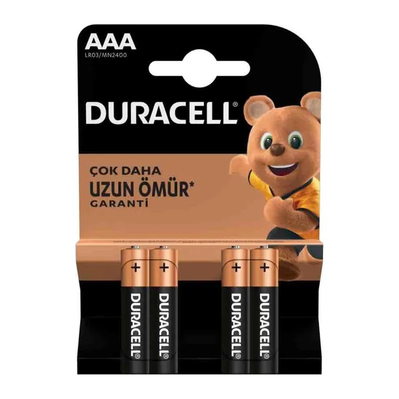 LR03/MN2400 lin AAA İnce m Pil 4'lü Paket