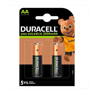 1.2V 2500 mAh AA Şarjlı m Pil 2li