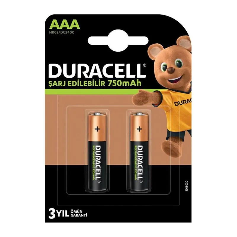 1.2V 750 MAh AAA Şarjlı m Pil 2li