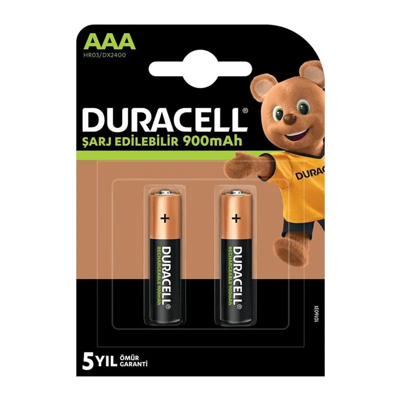 1.2V 900mAh AAA Şarj Edilebilir İnce m Pil 2'li Paket