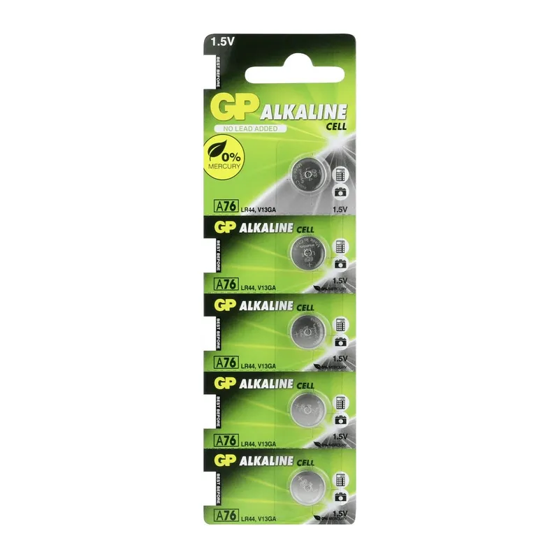GP LR44 A76 1.5V lin Pil 5'li Paket