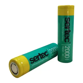 Sertec 18650 3.7V 2000 Mah 1C Li-Ion Şarjlı Pil