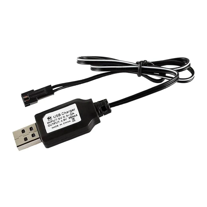 Sertec 4.8V NI-CD / NI-MH Oyuncak Batsı USB Şarj Kablosu