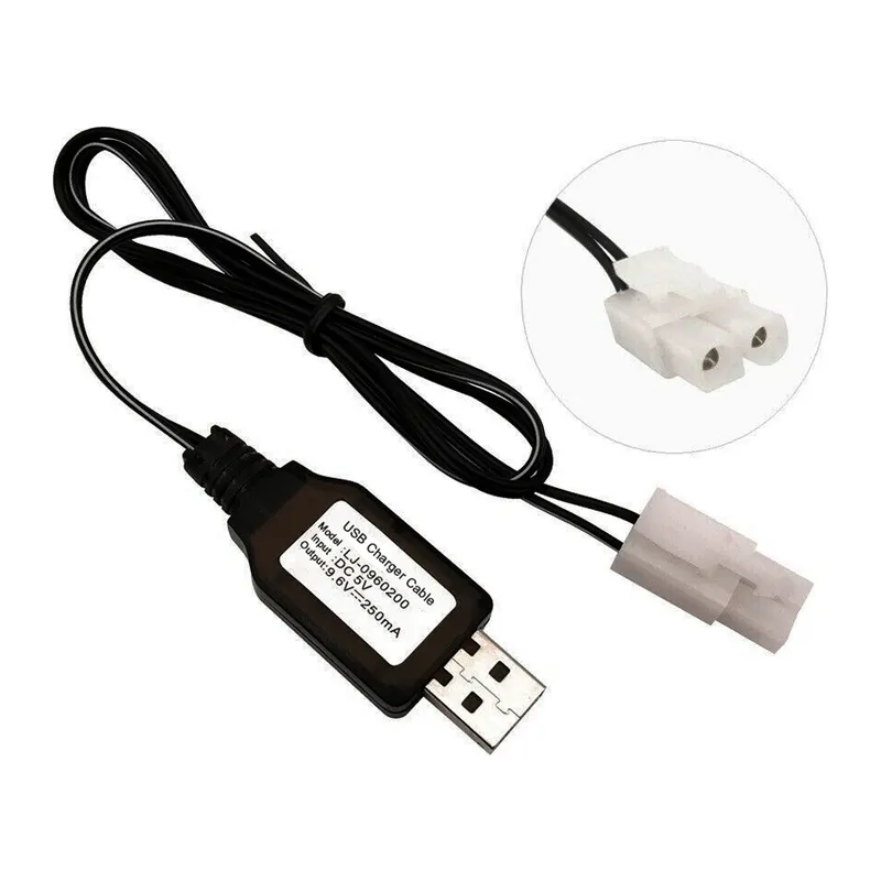 Sertec 9.6V NI-CD / NI-MH Oyuncak Batsı USB Şarj Kablosu