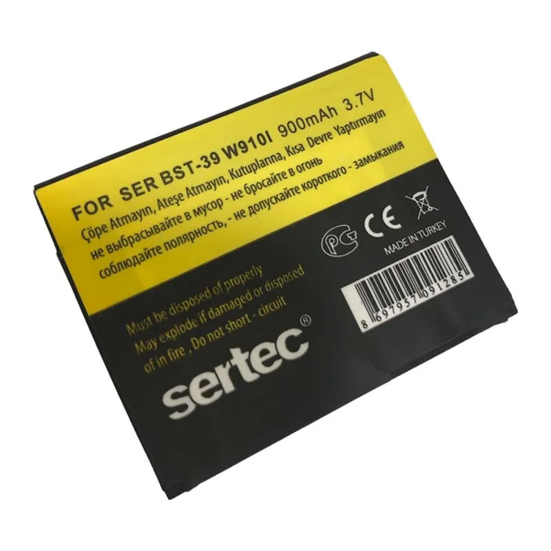 SERTEC - SONY / ERİCSON SR-39 / W 910 I Uyumlu Bat