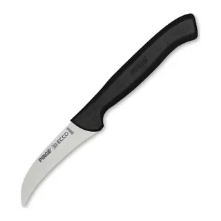 Pirge 38044 Ecco Kıvrık Eğri Sebze Dekor Bıçağı 7,5 cm - Siyah