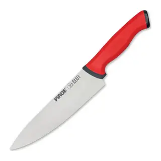 Pirge 34161 Duo Şef Bıçağı 21 cm - Kırmızı Kaymaz Sap