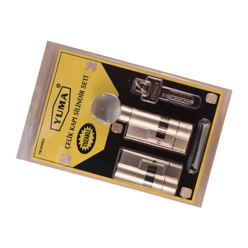 Yuma 68mm Mallı Çelik kapı Tuzaklı Barel Seti - Sarı