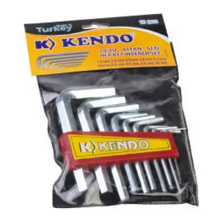 Kendo Poşetli 6 Köşe Alyan Seti 10 Parça