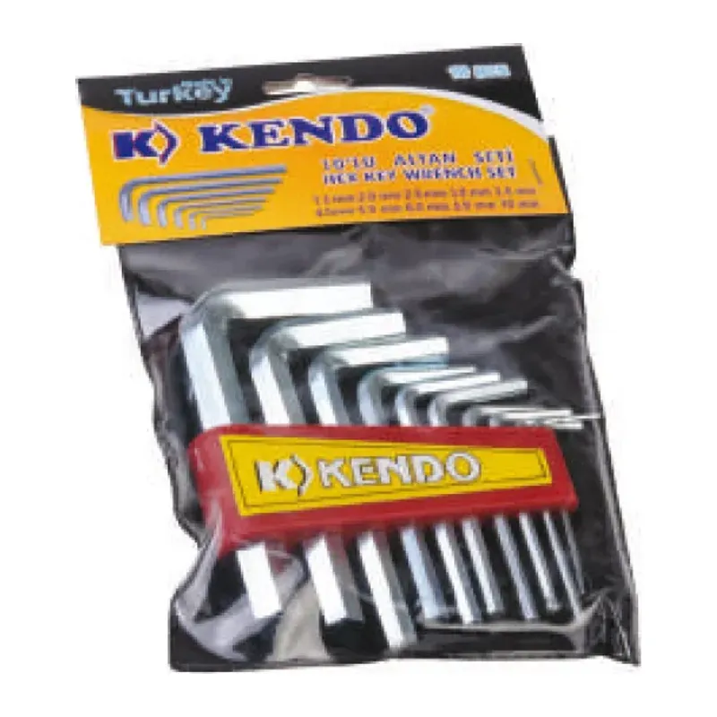 Kendo Poşetli 6 Köşe Alyan Seti 10 Parça
