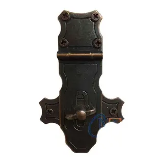 Dekoratif lı Sandık Askısı - 40x65mm, Oksit, 1 Adet