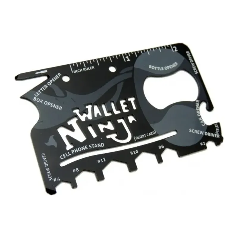 Ninja Wallet Acil Durum Kiti / Kartı - 18 in 1