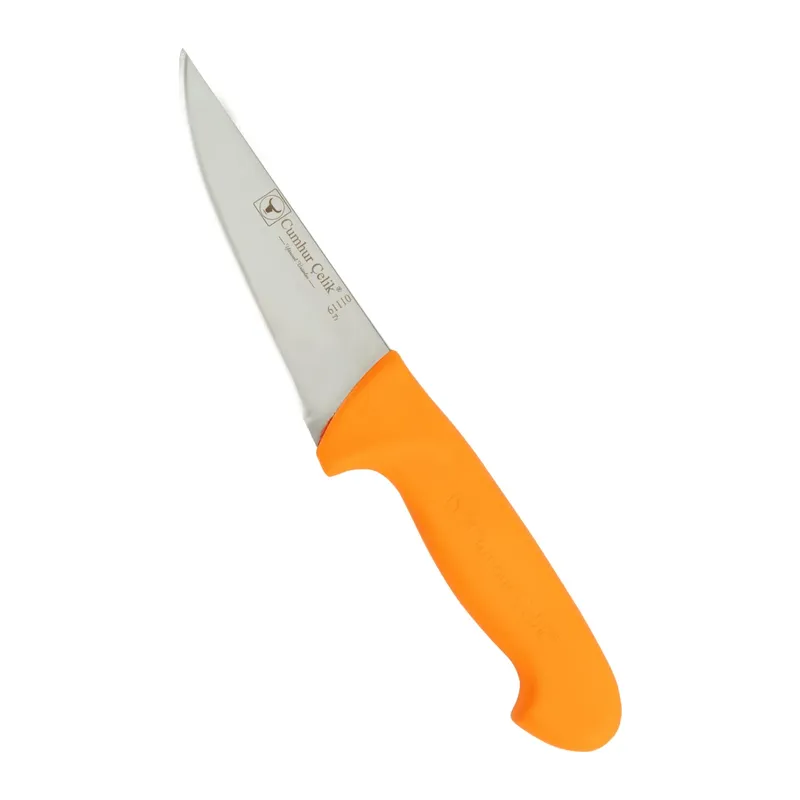 Sürmene Cumhur Çelik 61110 Sivri Kasap Bıçağı, 13 cm, Kaymaz Sap
