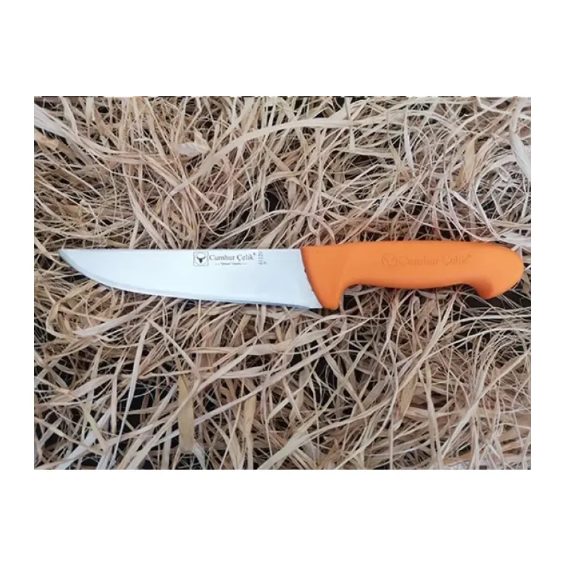 Sürmene Cumhur Çelik 61120 Kasap Kurban Bıçağı, 16,5 cm, Kaymaz Sap