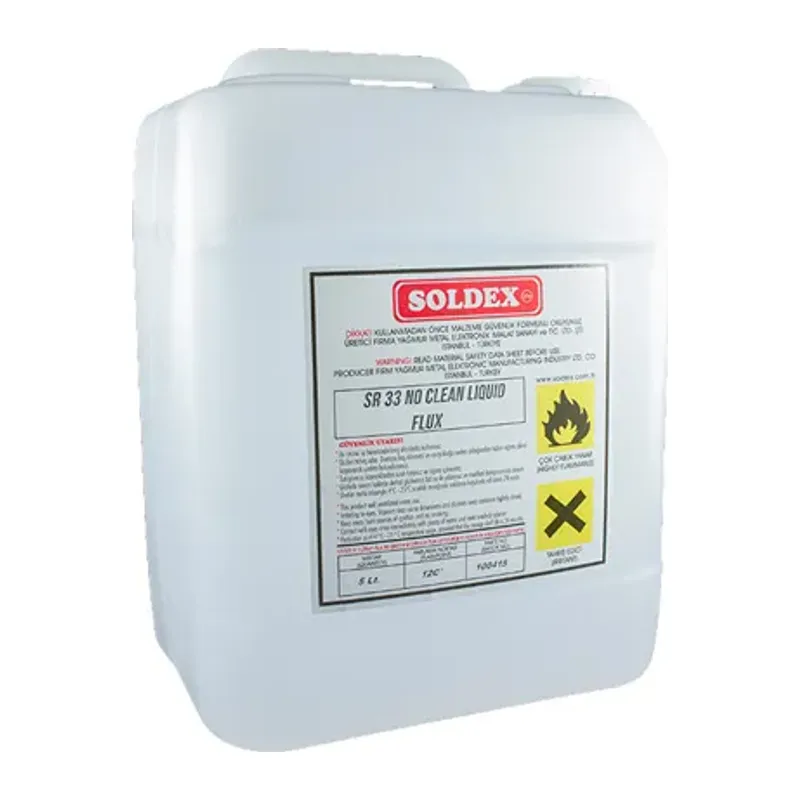 Soldex No Clean Flux 20 LT SR33 - Temizleme Gerektirmeyen Lehim Suları